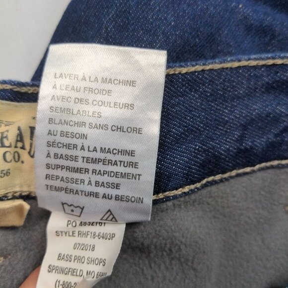 Red Head Men's Relaxed Fit Straight Leg Jeans 40 X 30 Insulated Fleece Lined - Picture 6 of 6